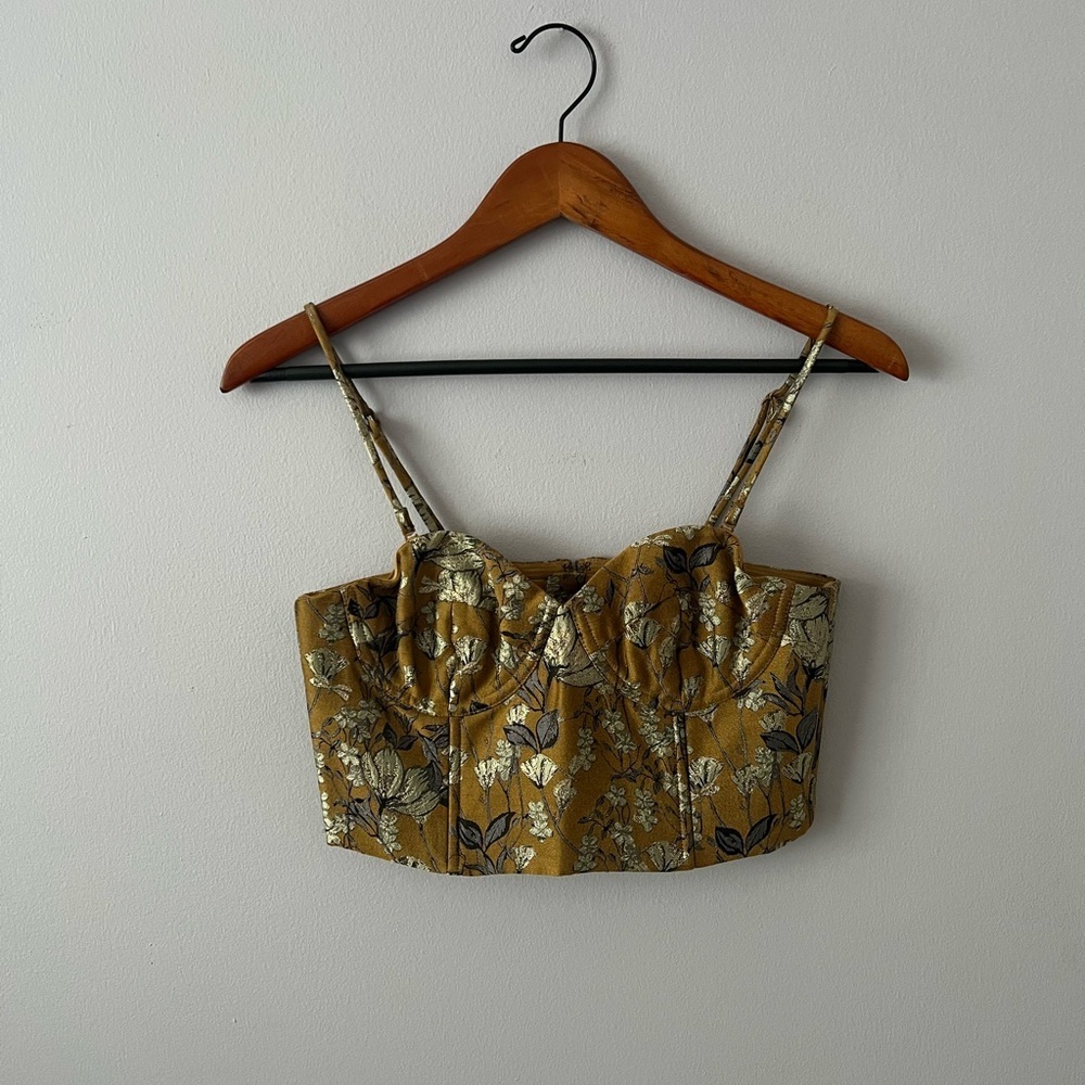 NWT Floral Corset Top - Picture 2 of 8
